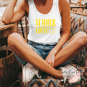 Summer Lovin' Flowy Racerback Tank