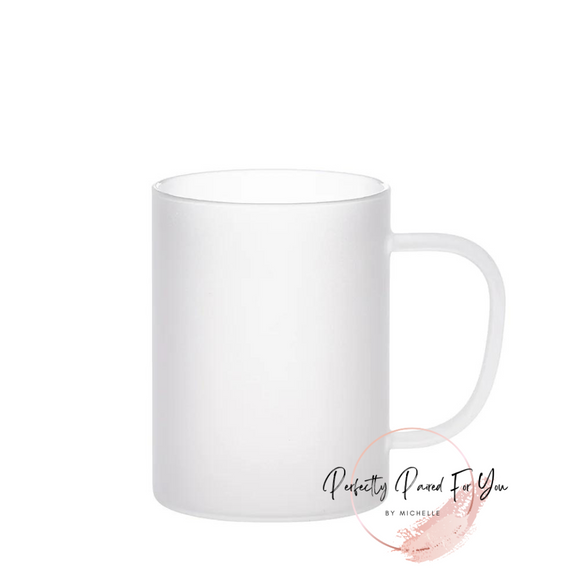 Customizable 15oz Frosted Glass Mug