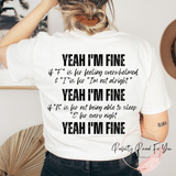 Yeah I’m Fine