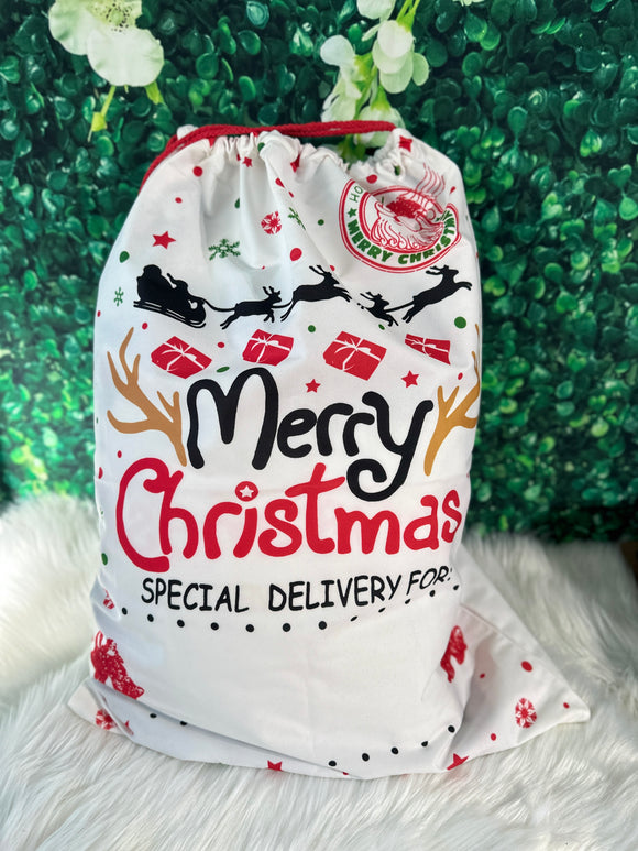 Merry Christmas Special Delivery - Santa Sack