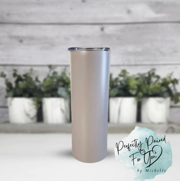 Customizable Matte Grey 20oz Tumbler