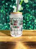 Christmas 13.5oz Beer Can Glass