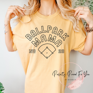 Ballpark Mama (customizable #)