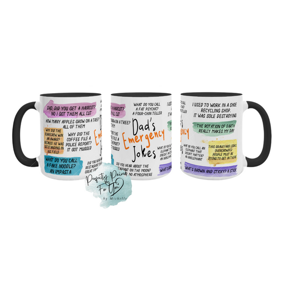 Dads Emergency Jokes 15oz Ceramic Mug