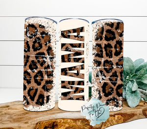 Mama Leopard 20oz Tumbler Wrap