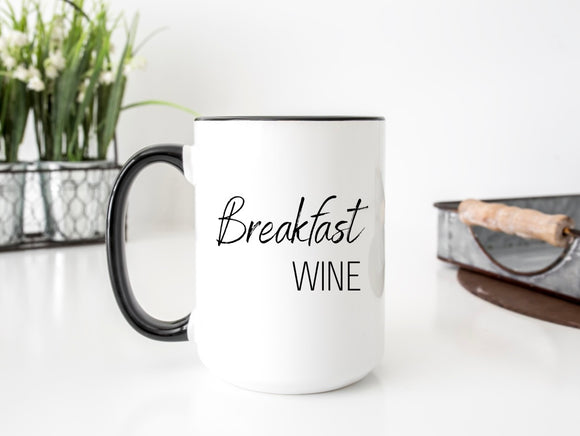 Breakfast Wine 15oz Ceramic Mug