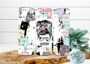 Cat Mom 20oz Tumbler Wrap