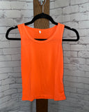 Customizable Kids Muscle Tank - Neon Orange