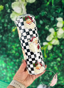 Vintage Santa 20oz Matte Tumbler Wrap